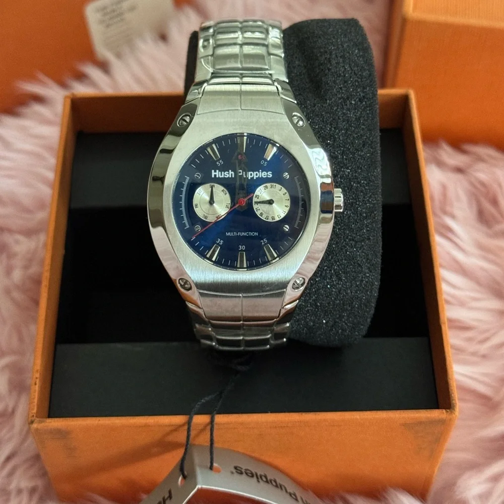 NIB HUSH PUPPIES‎ STAINLESS STEEL WATCH